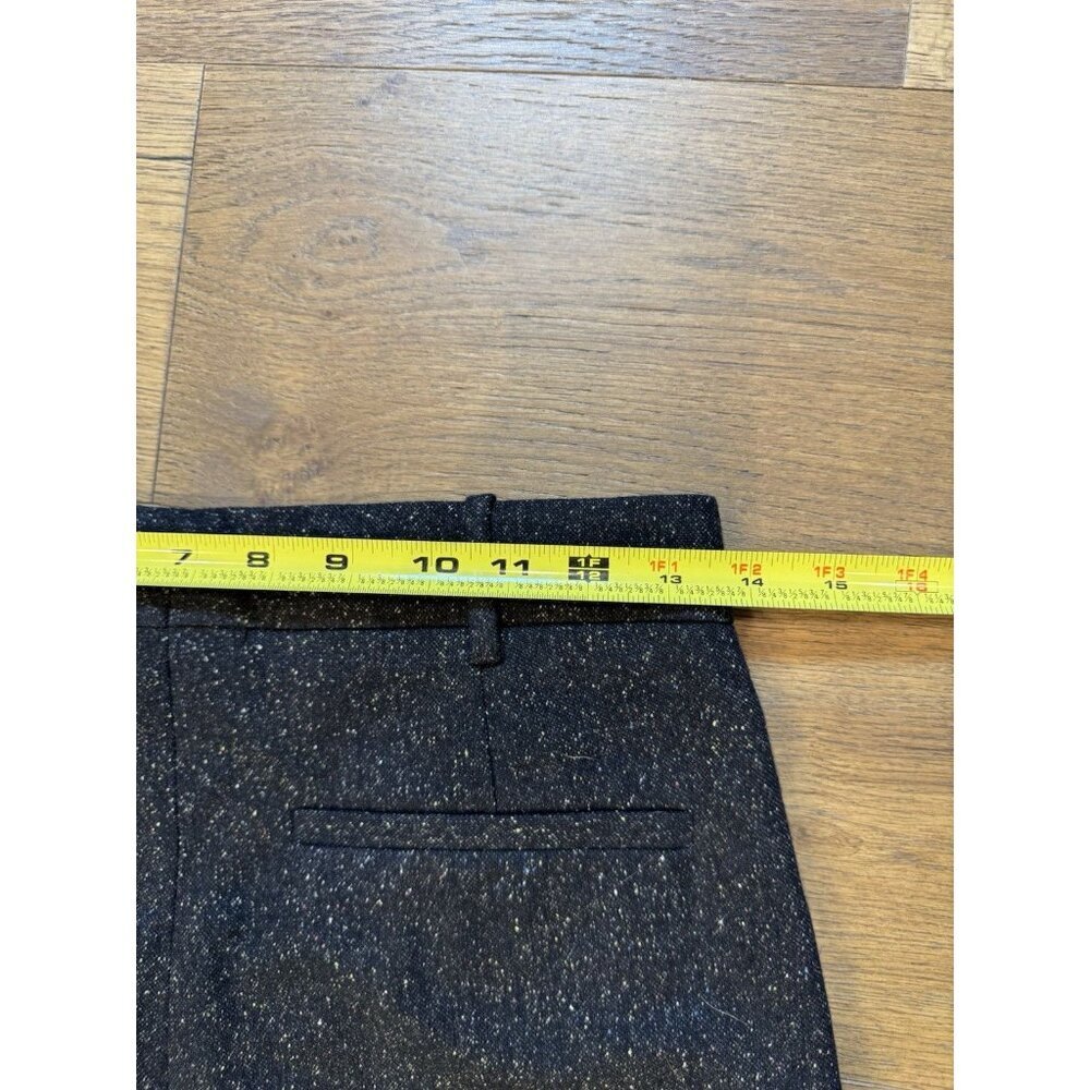 Joseph Wool Slacks Gray And Black Tweed Pleated Front Size 2 New With Tags - Picture 8 of 16